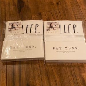 Rae Dunn 4 sleep pillowcases